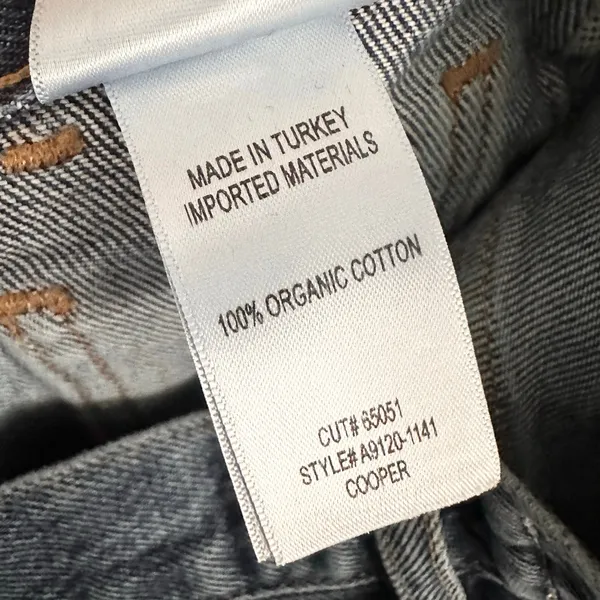 AGOLDE Cooper Cargo Denim Jeans A9120 Revolution Dark Wash 26 - Image 13