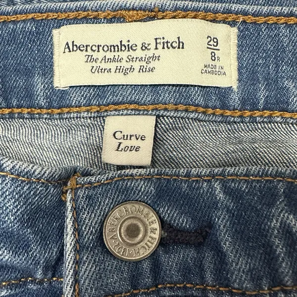 Abercrombie & Fitch‎ Jeans Womens 29/8 Curve Love Ankle Straight Ultra High Rise - Image 5
