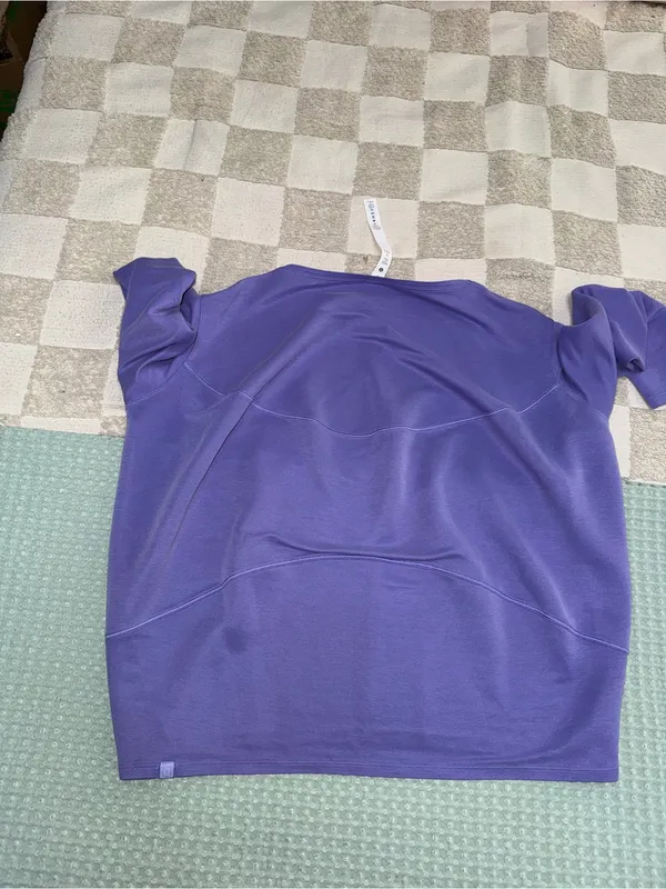 NWOT Lululemon Back in Action Long-Sleeve Shirt *Pique Dark Lavender‎ size 2 - Image 5