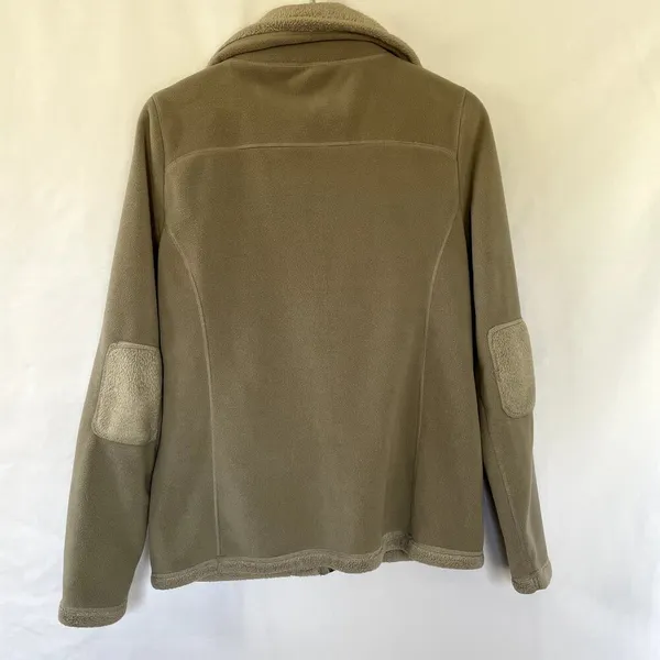 Calvin Klein performance brown beige fur lined jacket full‎ zip women's size M - Image 8