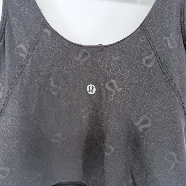 Lululemon Align Tank Top Yogo Emboss Black Womens Size 10 Nulu Built In Bra - Image 6