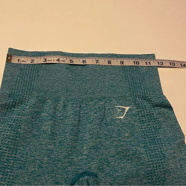 GymShark Womens Size XS‎ Teal Blue Green Athletic Leggings Workout Gym Stretch - Image 4