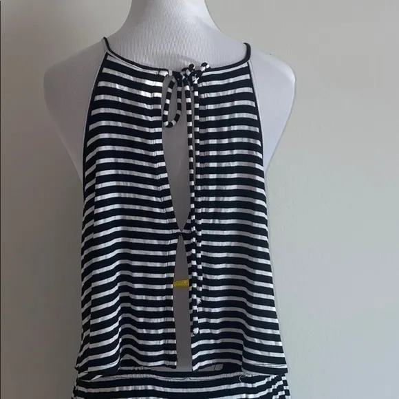 5/$30 🎈 Ultra‎ flirt XL black and white striped dress - Image 3