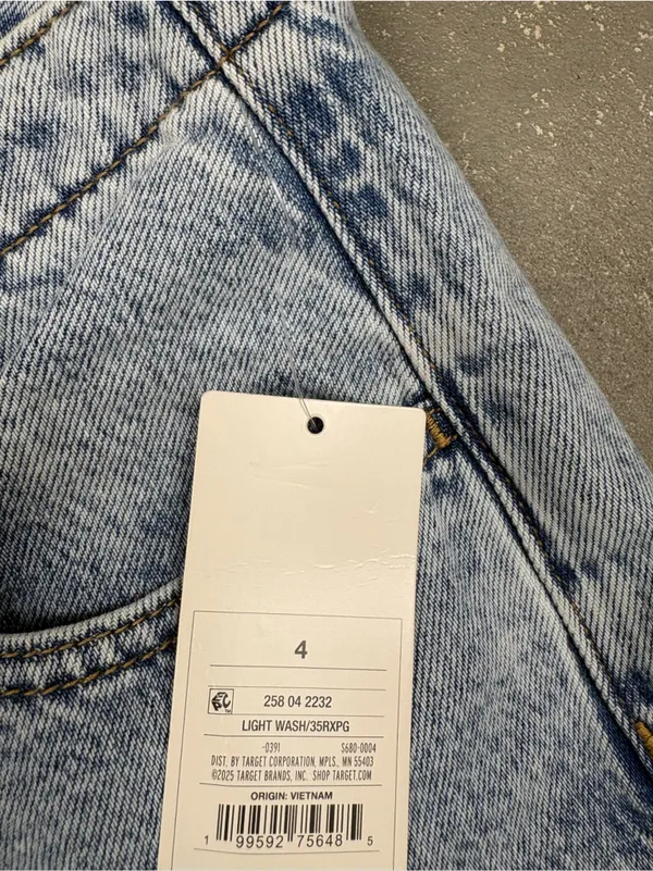 Parke Target Denim Light Wash Jeans Women’s 4 NWT - Image 3
