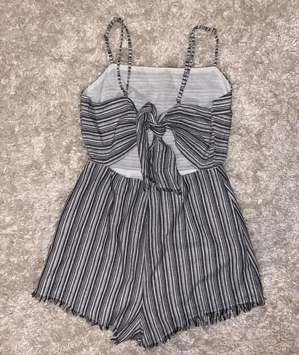 American Threads Striped Romper - Image 3