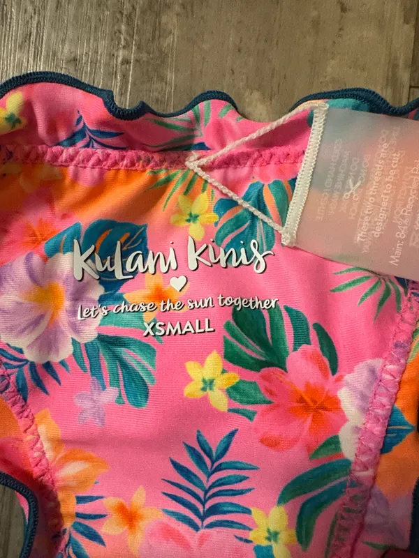 Kulani Kinis Thong Tie Side Bikini Bottom-Summer Glow-XS - Image 3