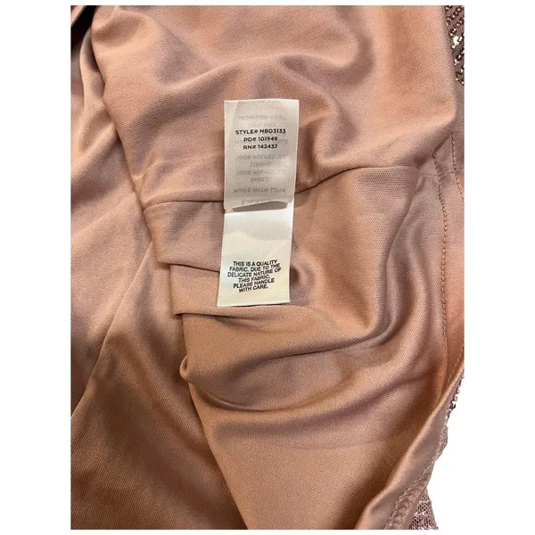 Lulus Party in Style Sequin Sleeveless Mini Lined V Neck Dress Light Pink XL - Image 11