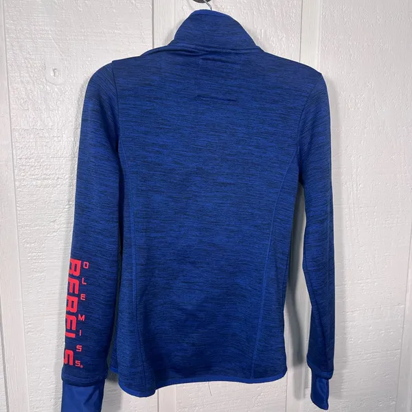 G lll Carl Banks Ole Miss Zip Up Blue Jacket Size Small EUC - Image 5