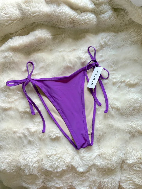 Pacsun Purple String Bikini Bottoms NWT - Image 4