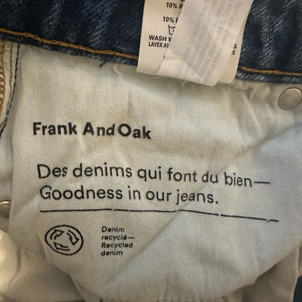 Frank and Oak Nina Wide Leg Jeans Size 25 - Image 11