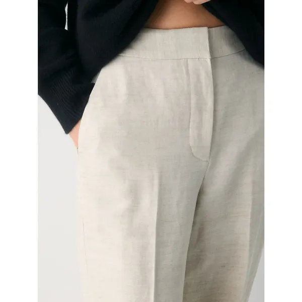 Aritzia The Limitless Pant Linen NWT Natural Ecru Wide Leg Size 6 - Image 3