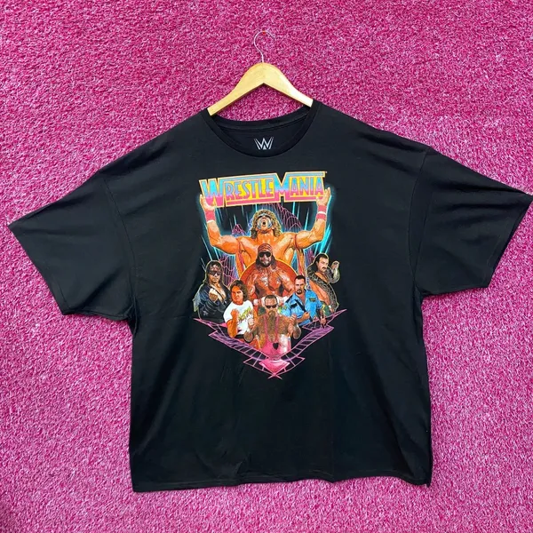 WWE Futuristic WrestleMania VI Team T-Shirt 4XL - Image 3