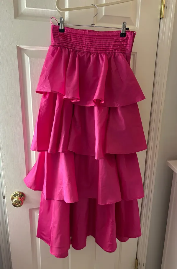 Bubble Skirt & Top Set Pink Size M - Image 3