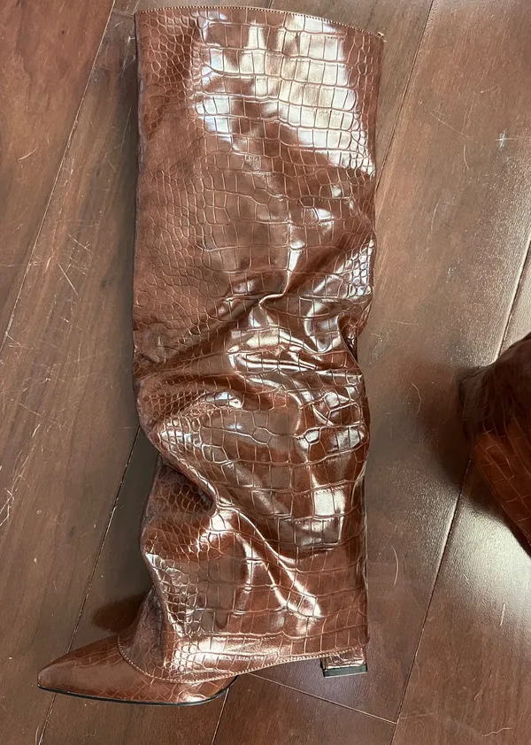 Boots Brown Size 7 - Image 2