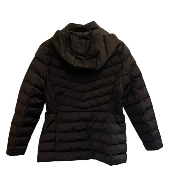 32 Degrees Women's Classic Black Puffer Jacket Hooded Size L - Image 4
