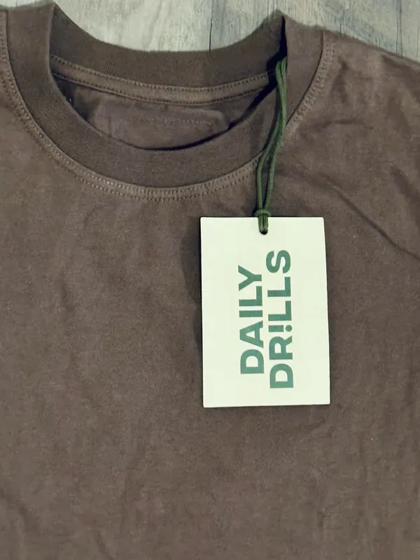 Daily Drills Everyday Tee Mocha XS/S NWT - Image 4