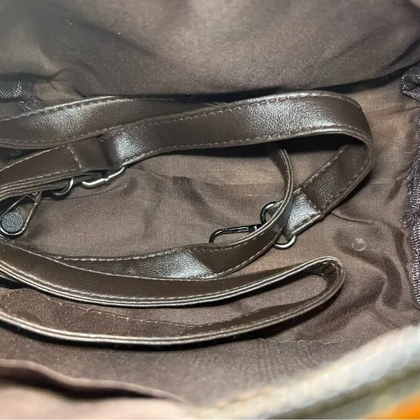 Vegan Leather Handbag Tan - Image 3