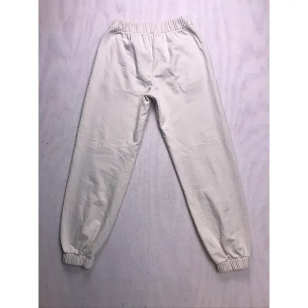 Brandy Melville Sweatpants Womens‎ One Size White Excellent Rosa Joggers Fleece - Image 7