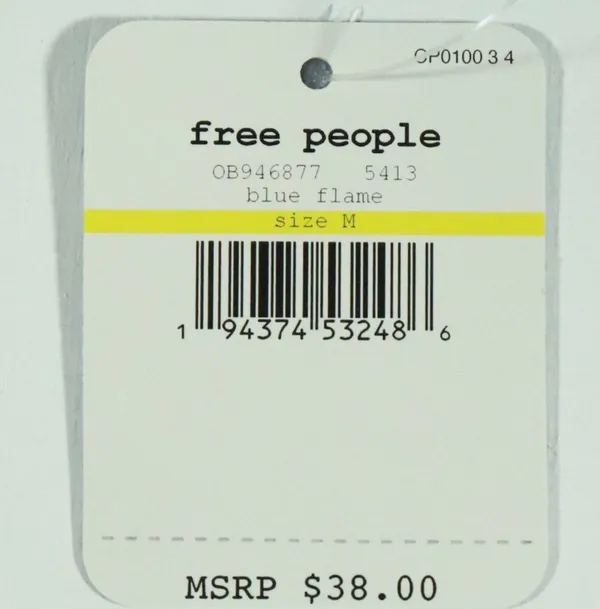Free People NWT Nina Bandeau Size Medium In blue Flame - Image 7