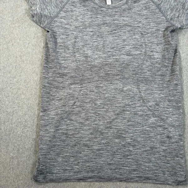 Lululemon Swiftly Tech Short Sleeve Shirt Women's 12 Heathered Gray Stretch Yoga - Image 4