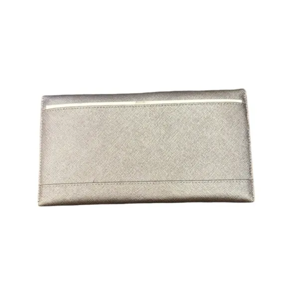 Rebecca Minkoff Metallic Leather Wallet Clutch Bag - Gunmetal NWT - Image 5