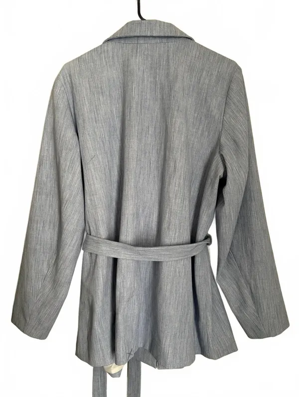Nine West Women's Blazer Jacket Size XXL Blue Classic City Chic Office Work - Image 2
