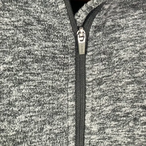 Eddie Bauer Womens Small Quarter Zip Pullover Long Sleeve Gray Athleisure‎ - Image 3