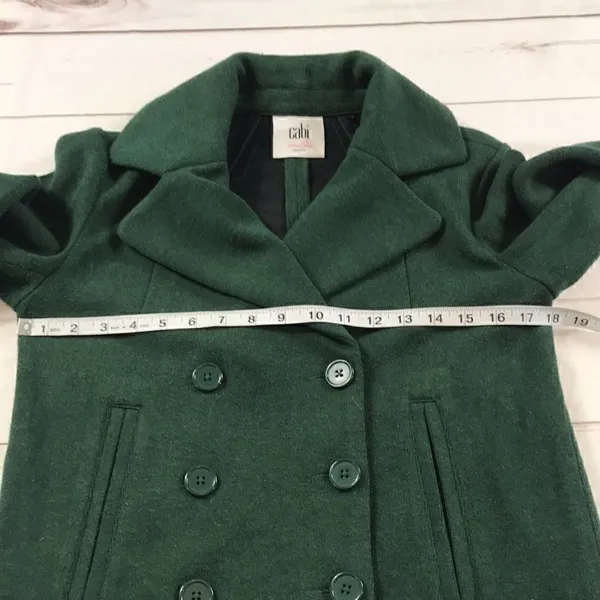 CAbi Love Carol Green Sweater Pea Coat - Image 10