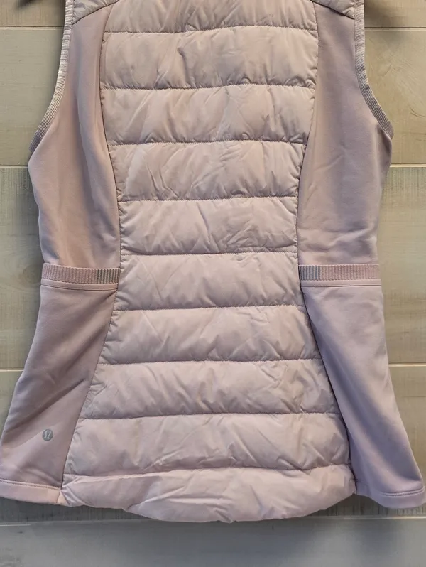 {8} Lululemon Down For It All Puffer Vest Porcelain Pink - Image 10