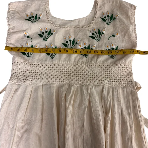 Unbranded Cream Crochet Dress - Image 12