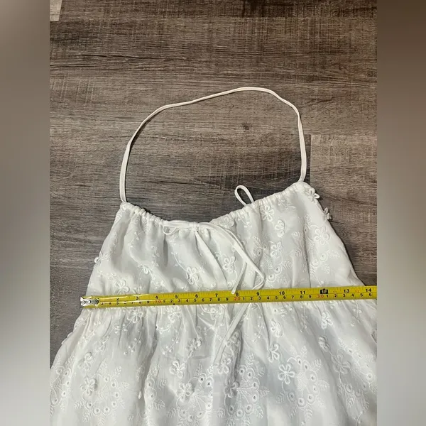 PRINCESS POLLY Daisy Chains Halter Mini Dress - White - Image 8
