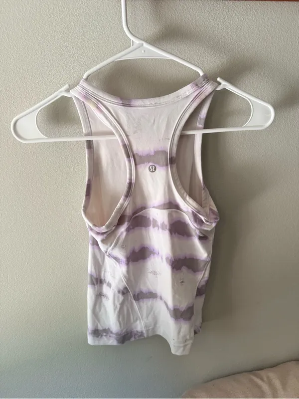 Lululemon Align Waist Length Racerback Tank Purple Tie-Dye Tank Size 2 - Image 5