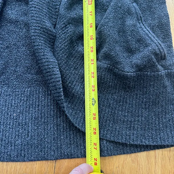 Barefoot Dreams‎ Medium Cardigan Dark Gray Open Front Pockets Long Sleeve - Image 9
