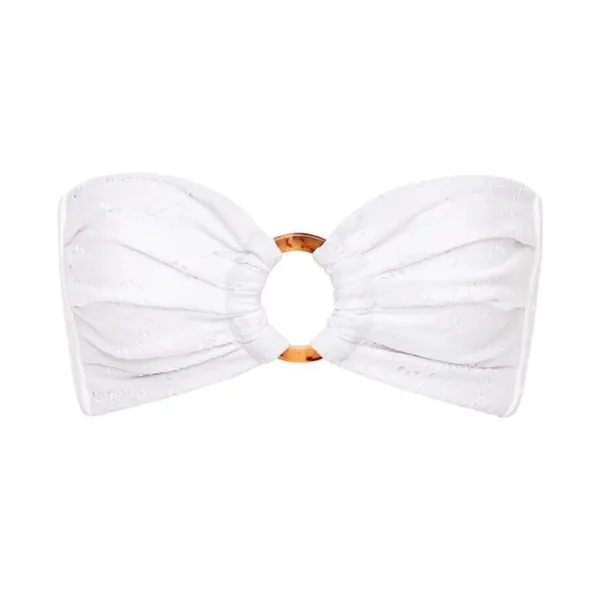 Montce Swim White Bandeau Bikini - Image 4