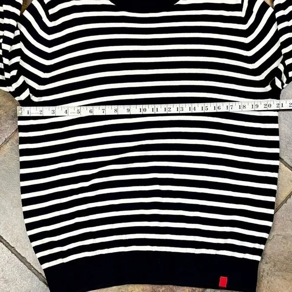The Outfitters By Lands End Striped Crew Neck Sweater Large - Image 7