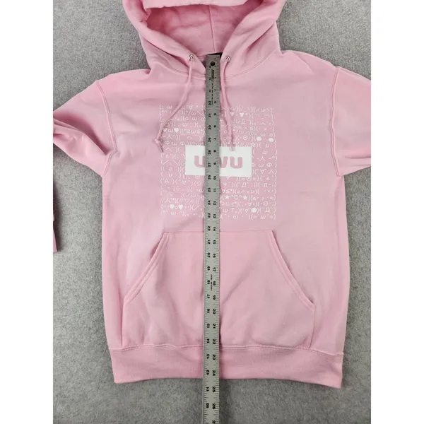 Aria Saki Pink Hoodie UwU‎ Sweatshirt Anime Gamer Girl Artist Jacket Size Small - Image 8