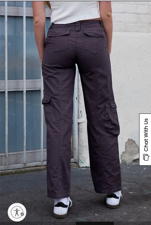 Black Cargo Pants - Image 2