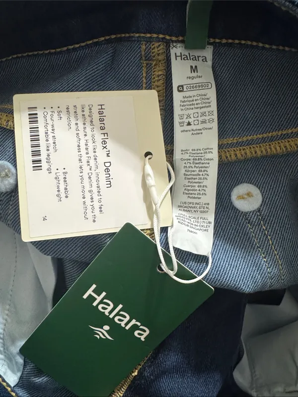 Halara Flex Asymmetric Low Rise Zipper Pockets Baggy Wide Leg Washed Casual Jea - Image 6