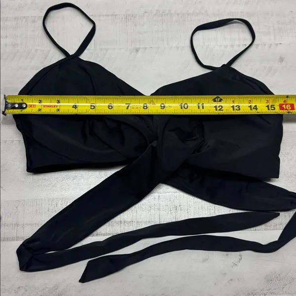 High Waisted Printing Front Criss Cross Cutout Bandage Bathing Suit with Bottom - Image 5