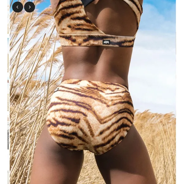Tiger Friday Go2 Briefs Womens Adult Small Tiger Print Dance Briefs High Waisted - Image 4