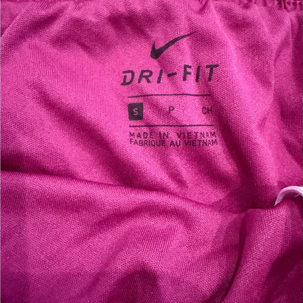 Nike Women's Magenta Athletic Running Shorts with Pink Swoosh size medium - Image 3