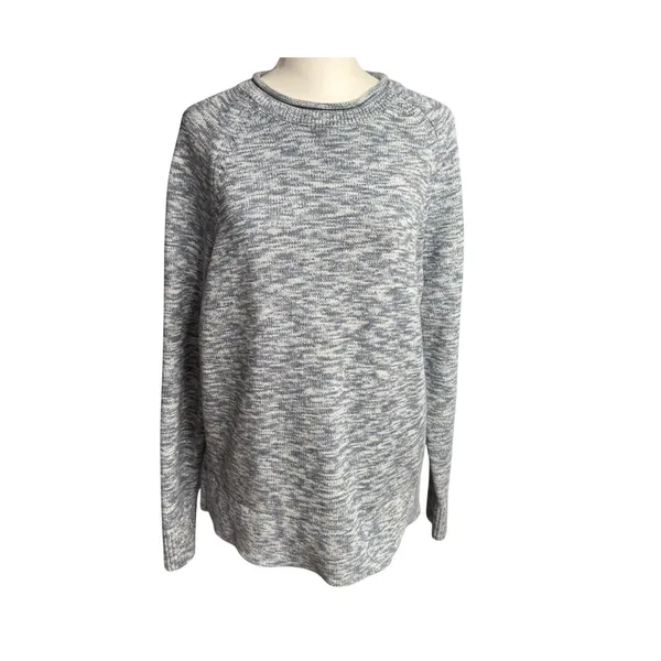 Lululemon Sweater Night Sea Blue Boxy Cotton Blend Size Medium - Image 5