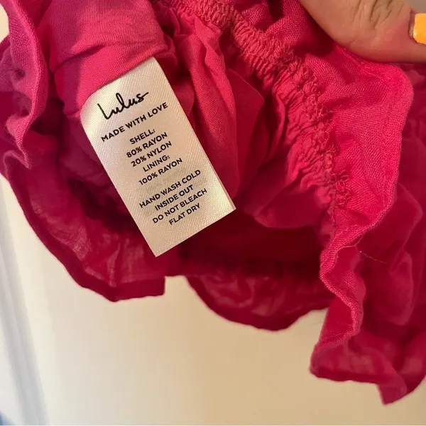 Lulus Hot Pink Crop Top - Image 4