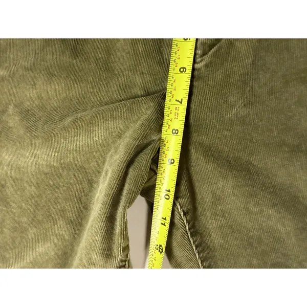 JAG Olive Green Corduroy Pants Women Straight Leg Stretch Y2K Western Glove Work - Image 4