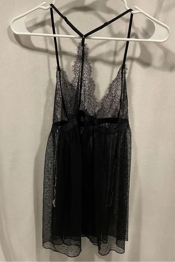 Victoria’s Secret NWT black lace sexy top lingerie sz M - Image 5