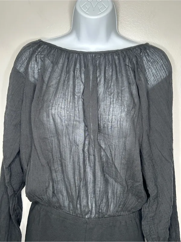 Free People Real Resort Romper in Black Size M - Image 5