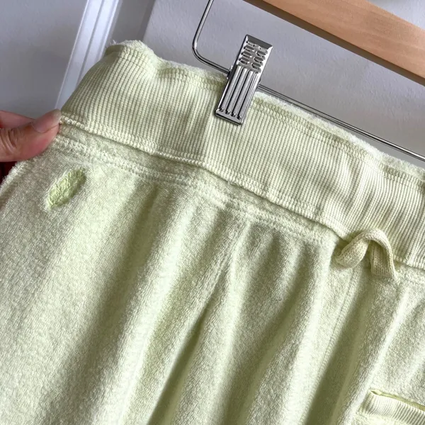 FP Movement Joggers Womens Small Lime Green Terry Cloth Athleisure Sweatpants - Image 4