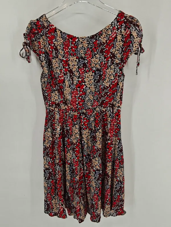 Free People Miss‎ Right Floral Cutout Mini Skater Dress Size XS - Image 3