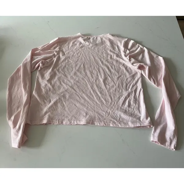 SKIMS New Vintage Crop Long Sleeve in Cherry Blossom 2X - Image 4