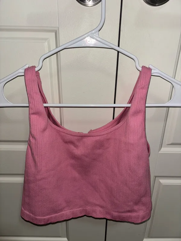 Pink Ribbed Aeropostale Tank - Image 2